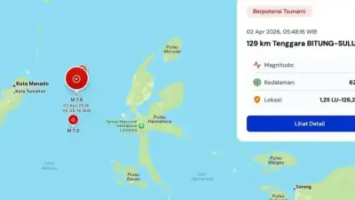 Megathrust M 7,6 Guncang Bitung, Satu Warga Manado Tewas