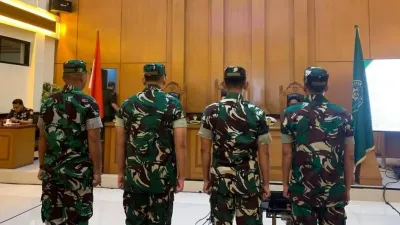 Oditur Tak Tuntut Pecat 4 Anggota BAIS TNI Penyiram Air Keras