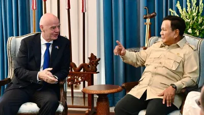 Prabowo Bertemu Gianni Infantino Jelang Final Indonesia vs Thailand
