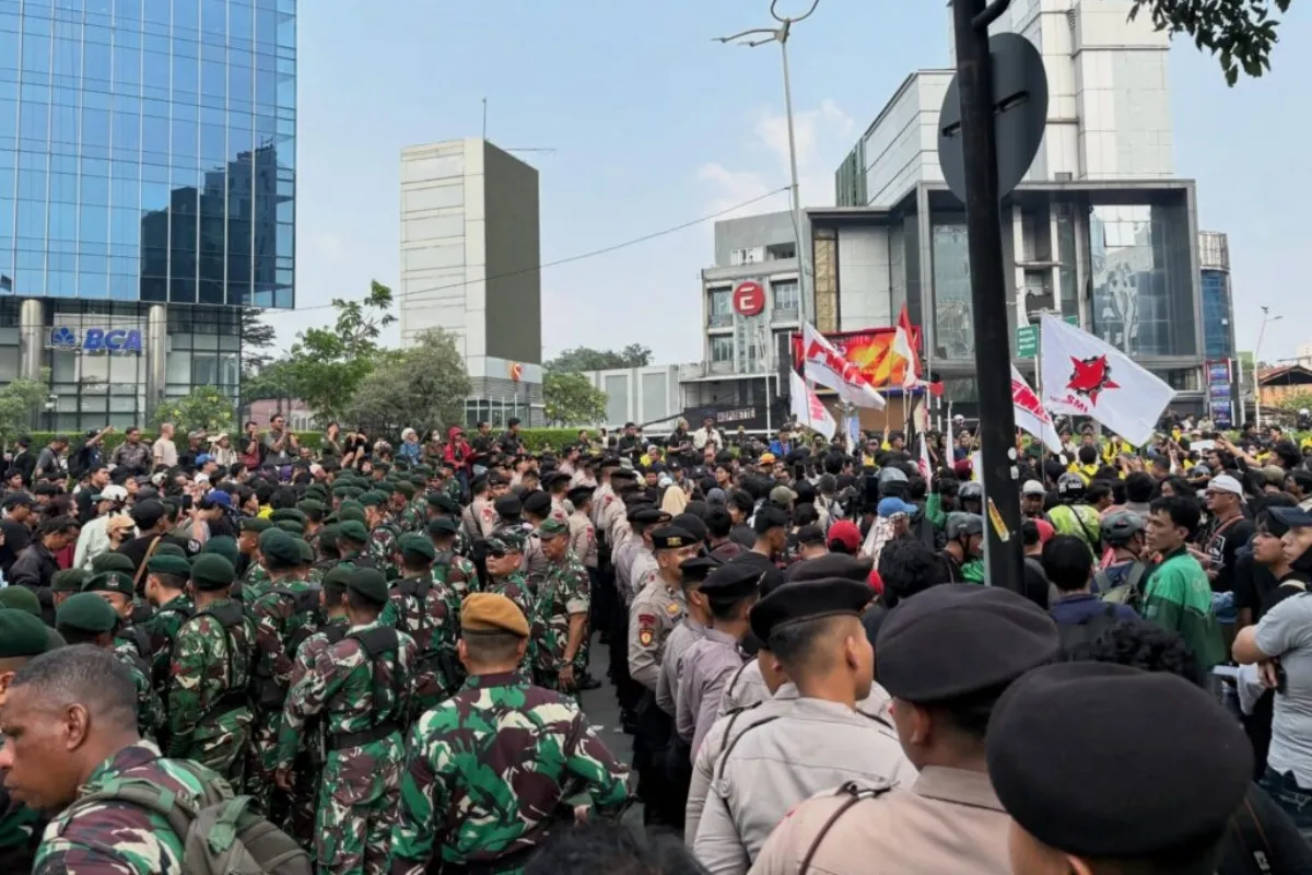 TNI amankan demo