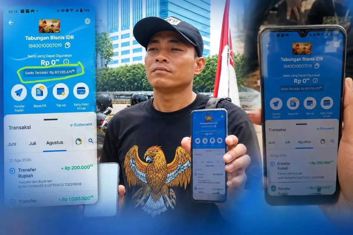 rekening mandiri milik aktivis asal pati di blokir