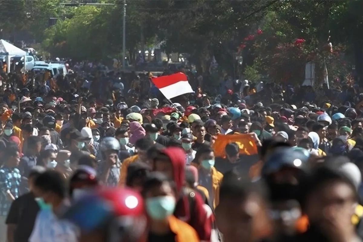 Demo Buruh di Jakarta